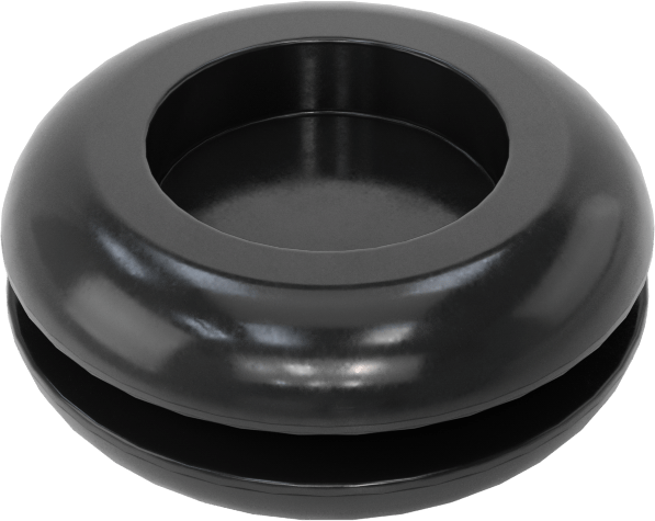 Buna-N Kauçuk Kesim Boyutlu Grometler, 1/2“ Delik Çapı ve 1/16” Malzeme Kalınlığı için, 1/64" ila 3/8" ID
