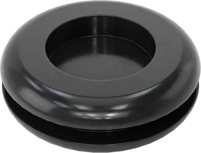 Buna-N Kauçuk Kesim Boyutlu Grometler, 1-1/8“ Delik ve 1/8” Malzeme Kalınlığı için, 1/64" ila 3/4" ID