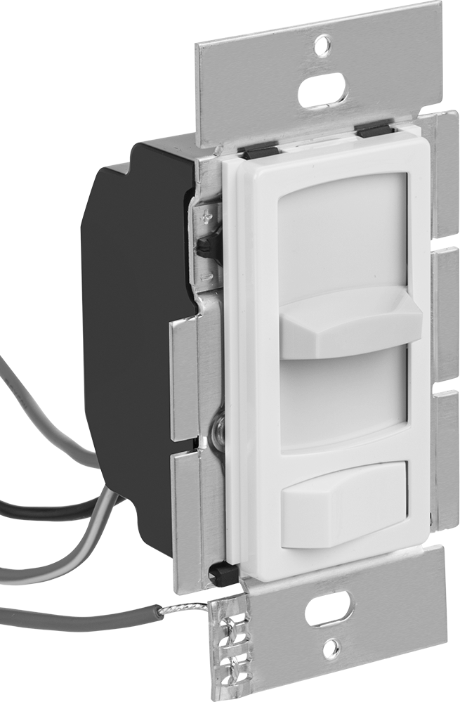 Rocker with Slide Dimmer