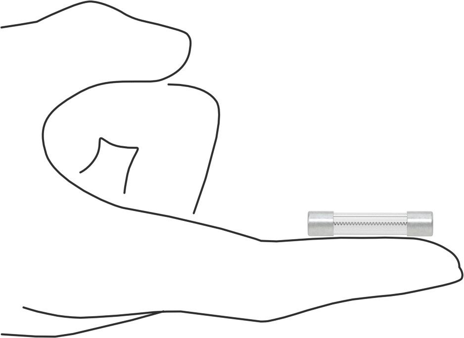 Cam Tüp Sigorta, Zaman Gecikmeli, 1/4" Çap, Anma Ölçüsü 3AG, 10A
