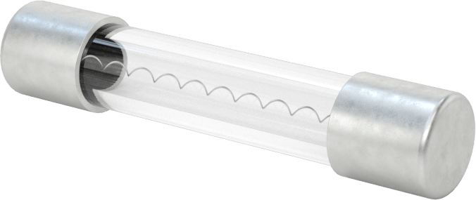 Cam Tüp Sigorta, Hızlı Etkili, 1/4" Çaplı 3AG Boyutu, 1/8A