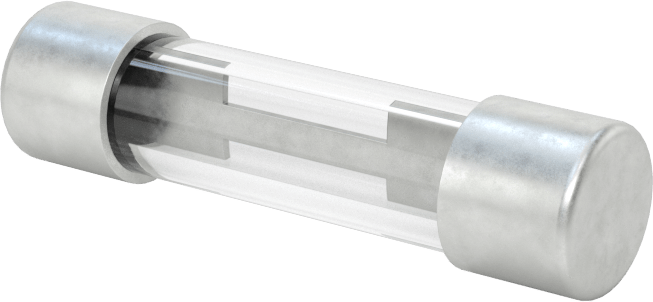 Cam Tüp Sigorta, Hızlı Etkili, 1/4" Çaplı 8AG Boyutu, 6A