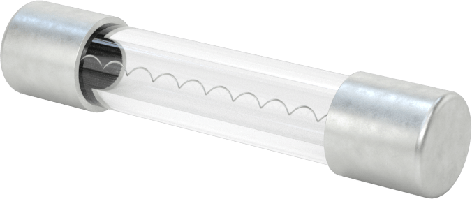 Cam Tüp Sigorta, Zaman Gecikmeli, 1/4" Çap, Anma Ölçüsü 3AG, 2A