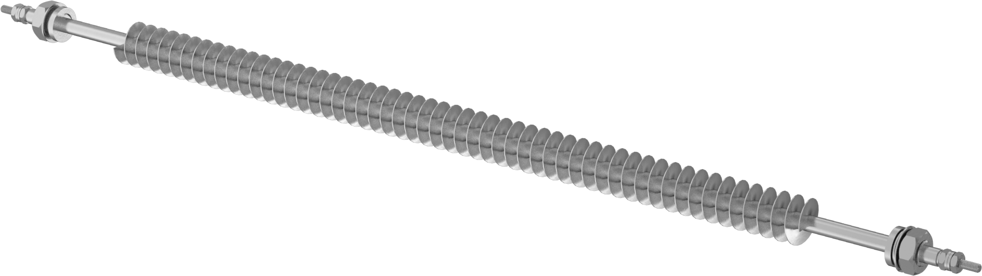 Kanal için Kanatlı Boru Şeklinde Isıtıcı, Fırınlar, &Kurutucular, 120V AC, Düz, Bir Ucu Kaynaklı, 1000W