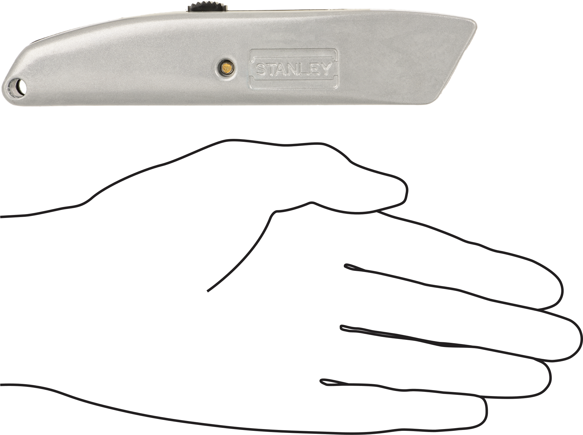 Stanley Çekilebilir Bıçak, Model Numarası 10-175, 6-1/8" Kapalı Uzunluk