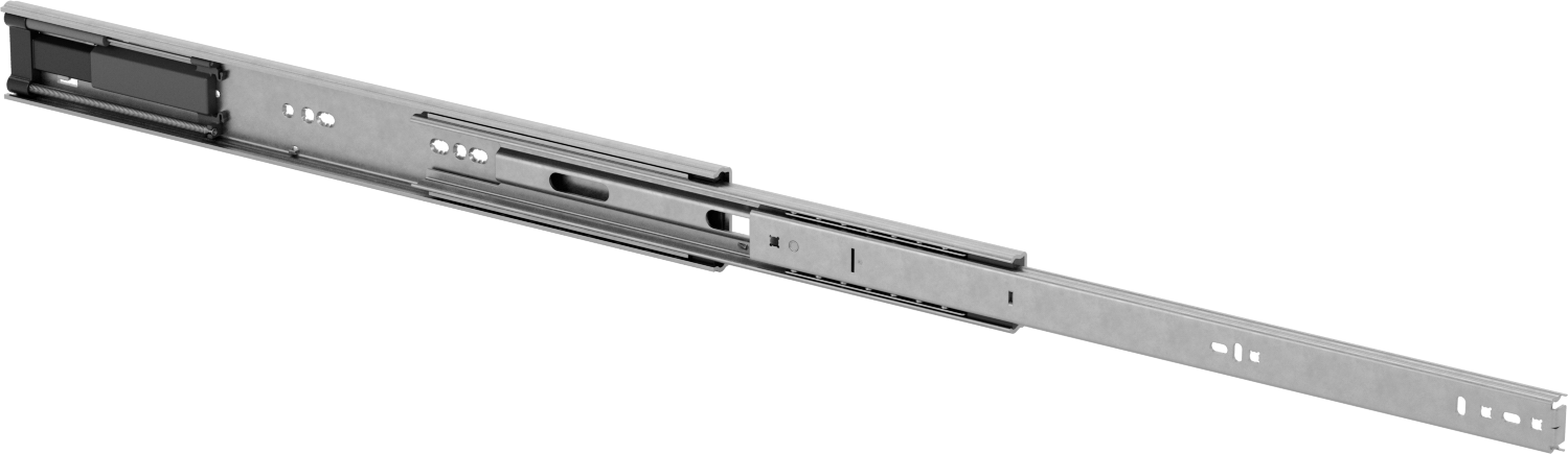 Yumuşak Kapanan Çelik Çekmece Kılavuzları, 18" Kapalı Uzunluk