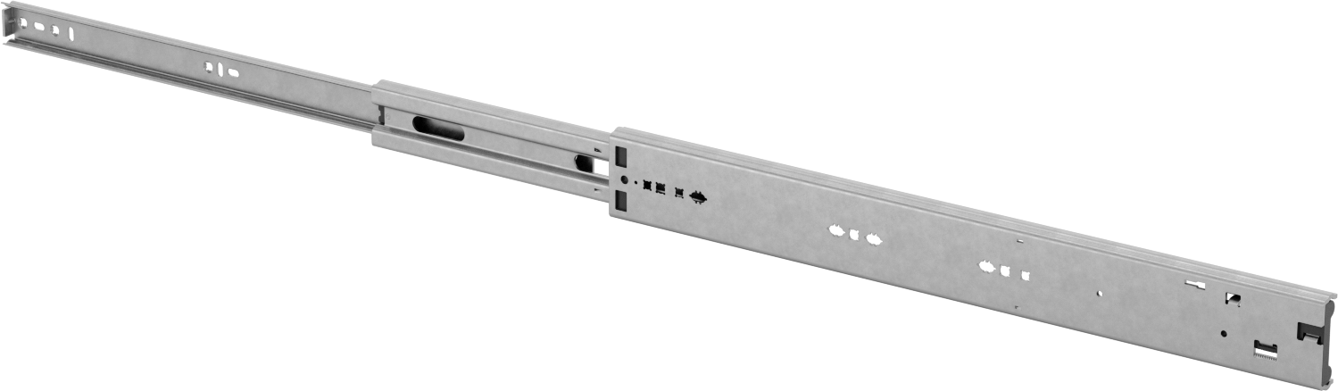 Yumuşak Kapanan Çelik Çekmece Kılavuzları, 18" Kapalı Uzunluk