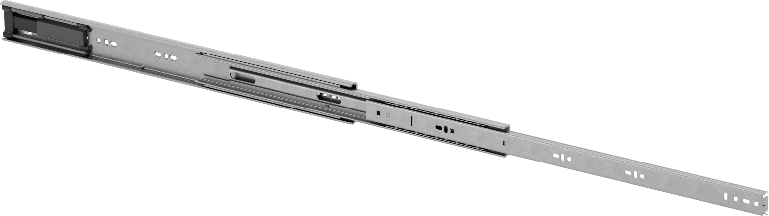 Yumuşak Kapanan Çelik Çekmece Kılavuzları, 22" Kapalı Uzunluk