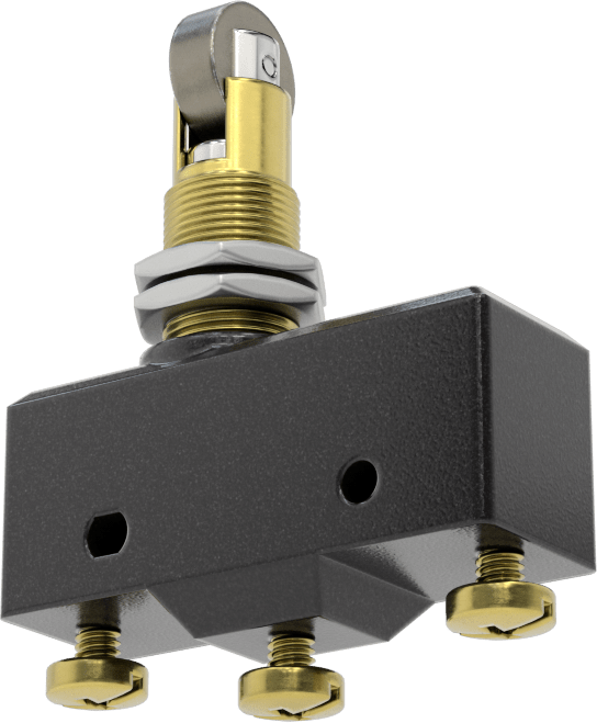 Anlık Anahtar, Çapraz Makaralı Piston, 1/2" Kesik, 1/4 hp @ 250V AC