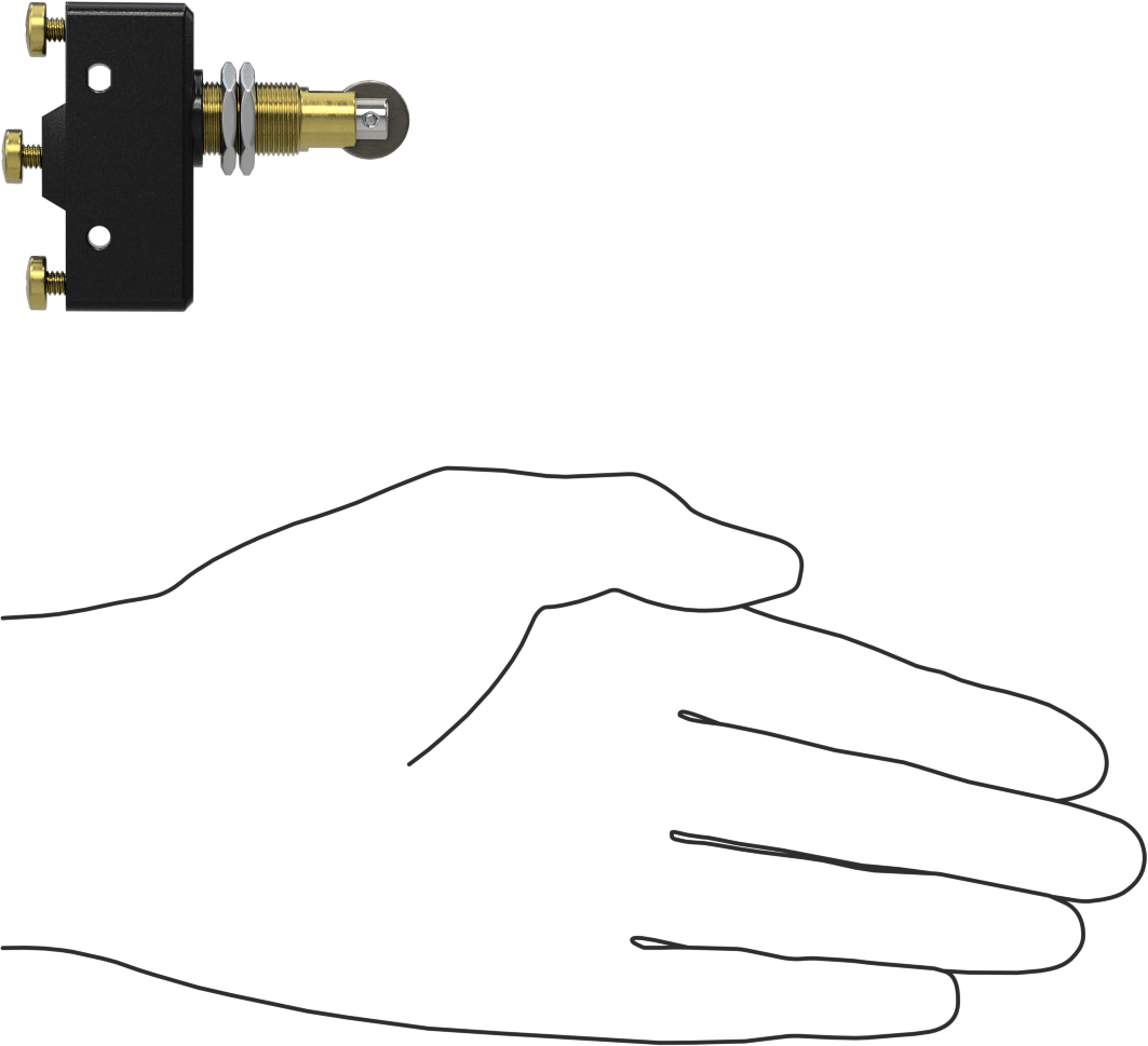 Anlık Anahtar, Makara Piston, 1/2" Kesik Çapı için, 2 hp @ 250V AC
