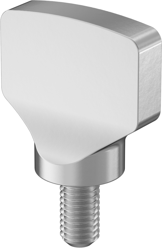 Sıhhi Kürek Başlı Parmak Vidası, M8 x 1,25 mm Diş Boyutu, 16 mm Uzunluk