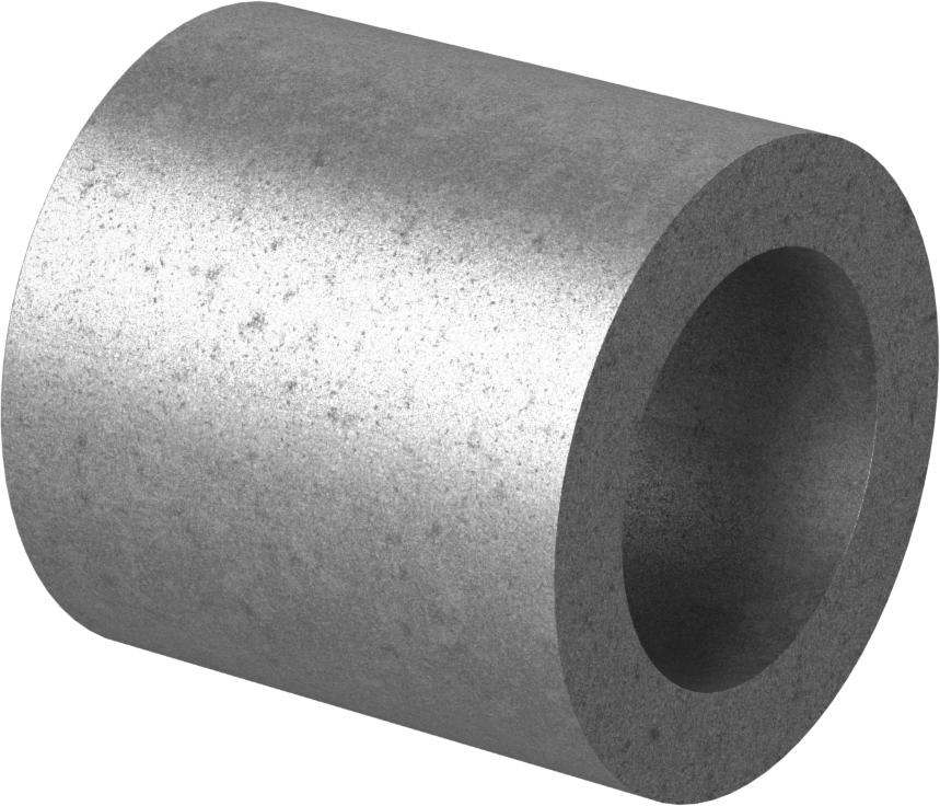 Gıda ve İçecek için Yağ Emdirilmiş Kovanlı Rulman, 841 Bronz, 8 mm Mil Çapı ve 12 mm Gövde İç Çapı için, 12 mm Uzunluk