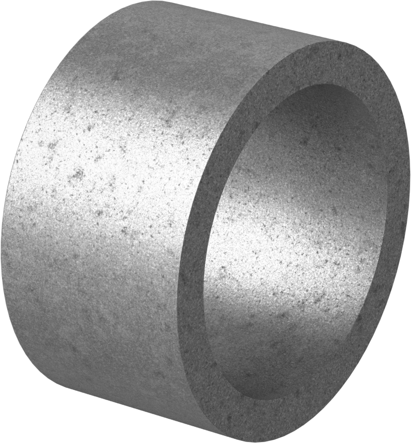 Gıda ve İçecek için Yağ Emdirilmiş Kovanlı Rulman, 841 Bronz, 15 mm şaft ve 19 mm gövde iç çapı için, 10 mm Uzunluk