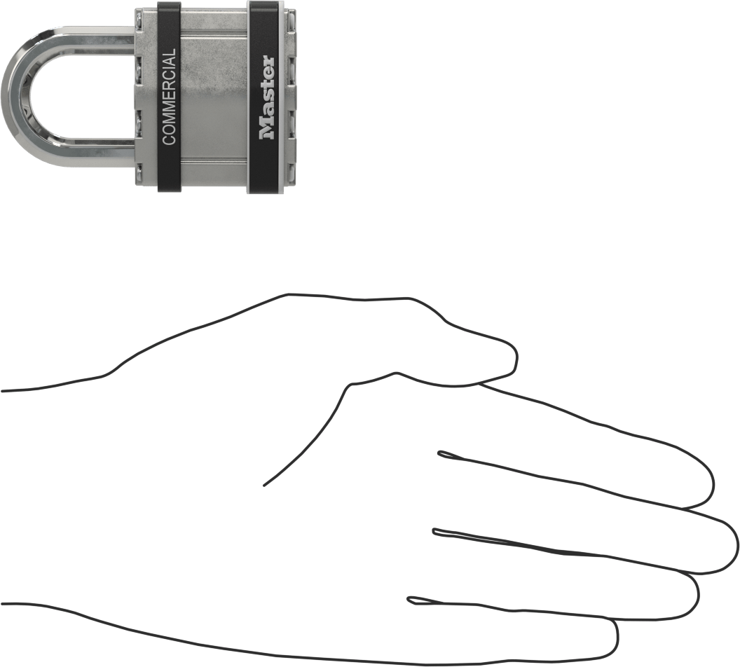 Hava Koşullarına Dayanıklı Eş Anahtarlı Asma Kilit, Sekizgen Kelepçe, Master Lock M1Kasts, Anahtar Numarası 2035