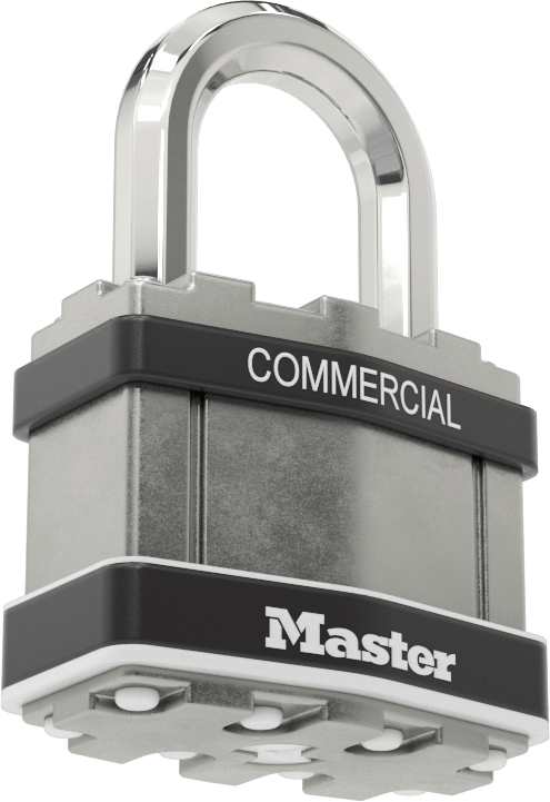 Hava Koşullarına Dayanıklı Eş Anahtarlı Asma Kilit, Sekizgen Kelepçe, Master Lock M1Kasts, Anahtar Numarası 0356