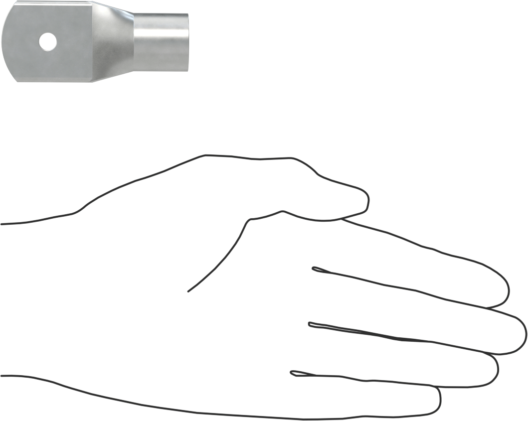 Pil Terminali Konektörü, 4/0 AWG için, 1/4" İç Çaplı Pabuç