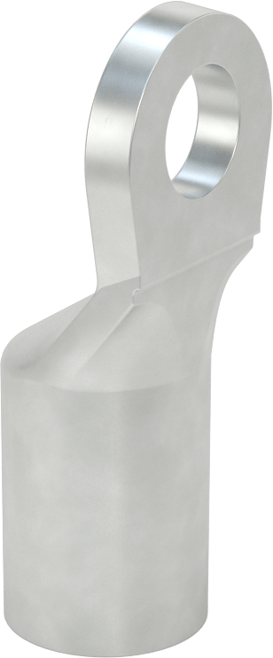Pil Terminali Konektörü, 1/2" Ağır Hizmet Tipi Pabuç, Sıkma, 4/0 AWG