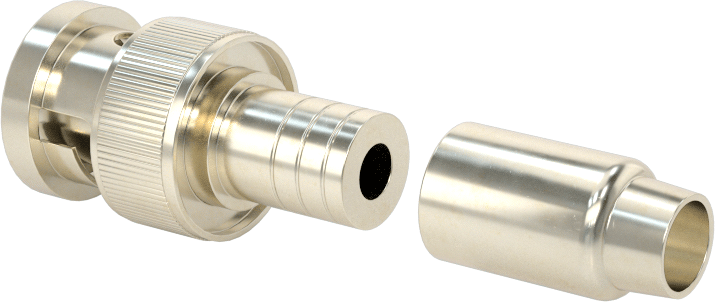 BNC Koaksiyel Konektör, RG-59/U için Sıkma Fişi, RG-62A/U, 75 Ohm