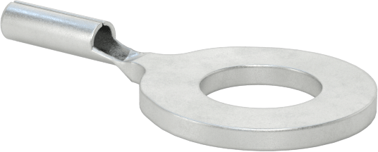 Kalay Kaplı Bakır Halka Terminalleri, Yalıtımsız, 22-18 AWG ve 1/4" Vida Boyutu için