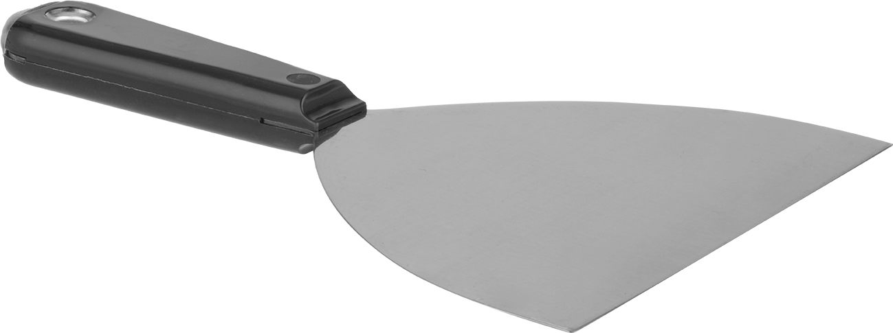 Çelik Bıçaklı Macun Sürme Bıçağı, 6“ Genişlik x 4,5” Uzunluk x Düz Kenarlı Bıçak, 8-1/2" Toplam Uzunluk