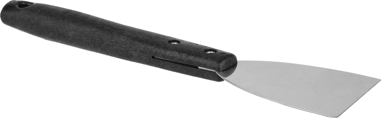 Kıvılcım Çıkarmayan Macun Bıçağı, Plastik Tutamak, 3“ Genişlik x 4,25” Uzunluk Bıçak, 12-1/2" Toplam Uzunluk
