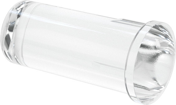 Minyatür LED Ampuller için Işık Borusu, 0,25" Uzunluk, 3 mm ampul çapı için
