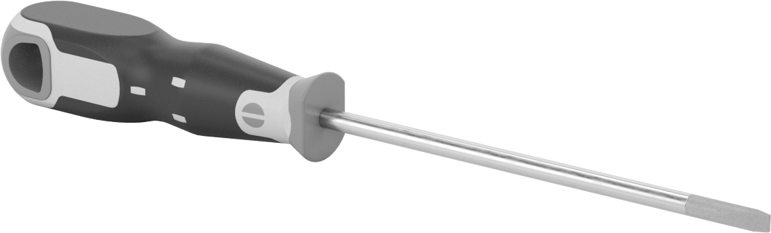 Tornavida, 1/4" Yivli Tahrik, 8-1/4" Toplam Uzunluk
