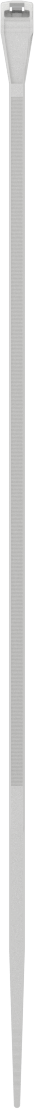 Naylon Plastik Kablo Bağı, Kavisli Başlık, Krem, Dar, 7-1/4" Uzunluk