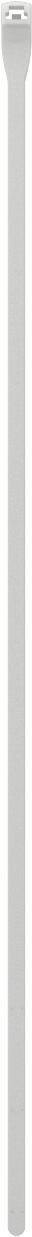 Naylon Plastik Kablo Bağı, Kavisli Başlık, Krem, Dar, 10" Uzunluk