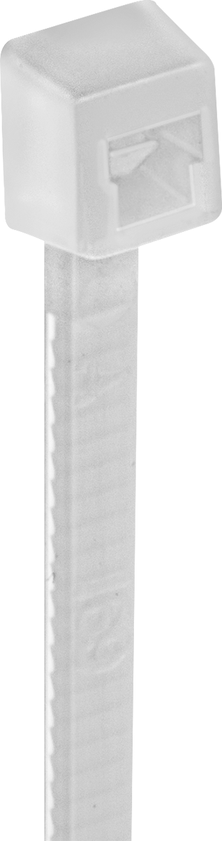 Naylon Plastik Kablo Bağı, Dar, 6 inç Uzunluk, 1-1/2" Maksimum Demet Çapı için, Krem