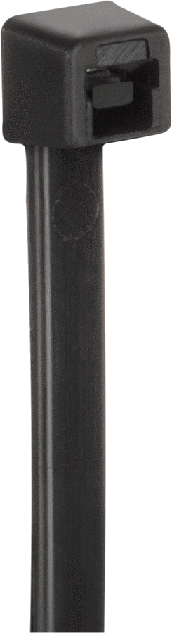 Naylon Plastik Kablo Bağı, Standart, 6-1/4" Uzunluk, 1-3/8" Maksimum Demet Çapı için, 0,20" Genişlik Siyah