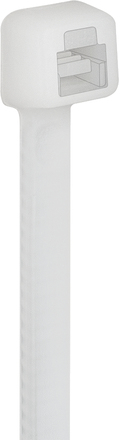 Naylon Plastik Kablo Bağı, Standart, 6 inç Uzunluk, 1-3/8" Maksimum Demet Çapı için, Krem