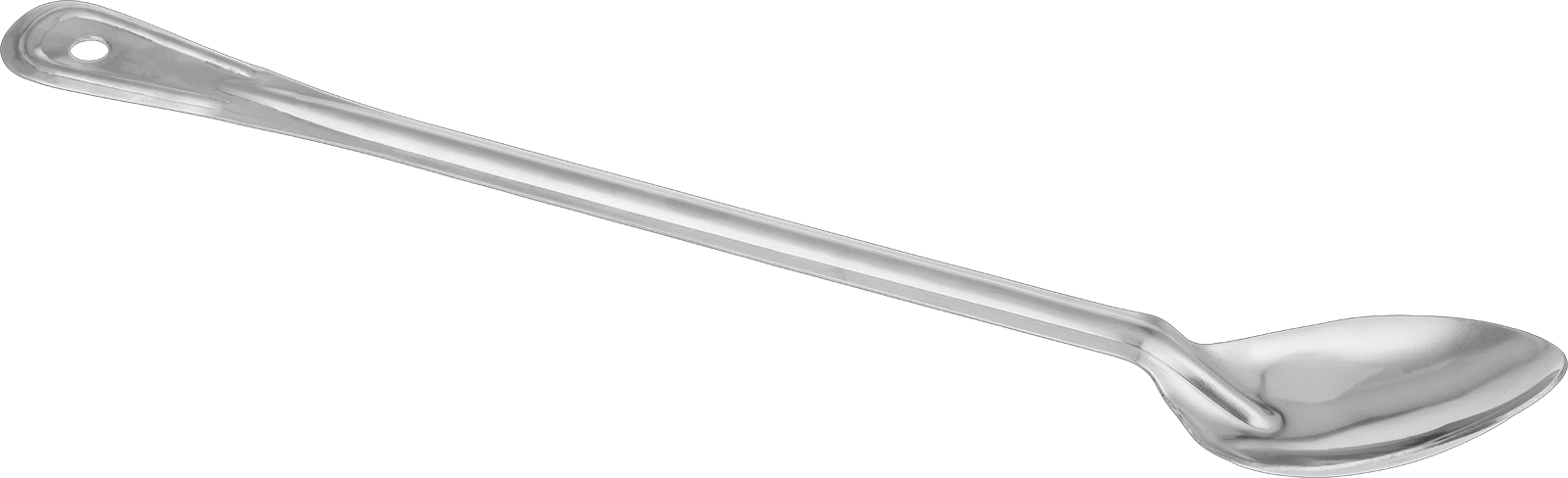Paslanmaz Çelik Kaşık, Yuvarlak Tabanlı, 37 ml Kapasite, 15" Uzunluk
