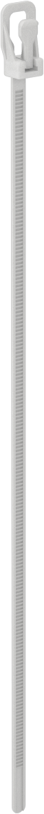 Ayarlanabilir Naylon Kablo Bağı, Sıkma Açma, Standart, 10" Uzunluk, Krem