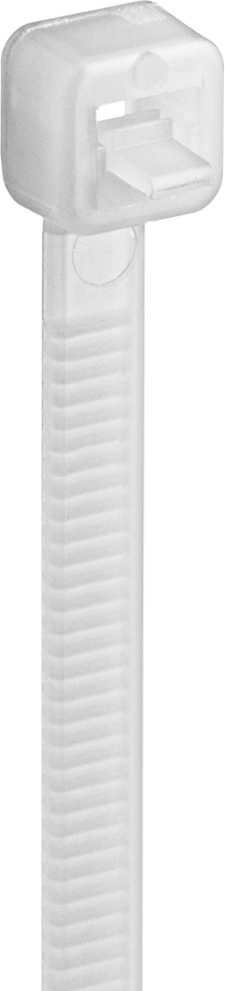 Ayarlanabilir Naylon Kablo Bağı, Kaldırarak Açma, Standart, 8" Uzunluk, Krem