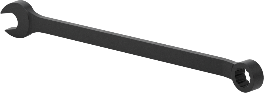 12 Uçlu Açıklık Kombinasyon Anahtarı, Siyah Oksit Kaplamalı, 8 mm Boyut, 5-1/2" Toplam Uzunluk