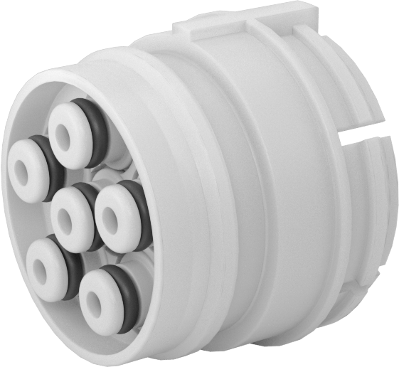 Hava için Çok Hatlı Hızlı Bağlantı Kesme Tüp Bağlantısı, Basınç Mandallı Duvar Delici Dikenli Plug, 1/8" Boru İç Çapı