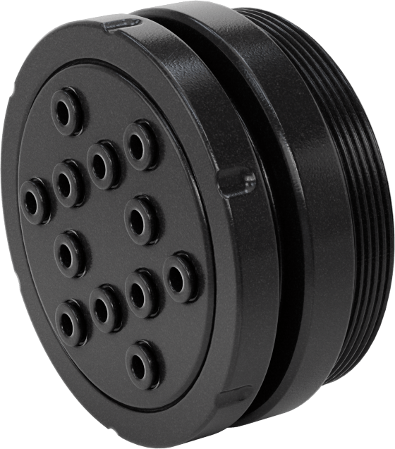 Hava için Çok Hatlı Hızlı Bağlantı Kesme Tüp Bağlantısı, 4 mm Dış Çaplı Boru için Duvar Geçişli Plug, Döndürerek Kilitlemeli, 12 Bağlantı