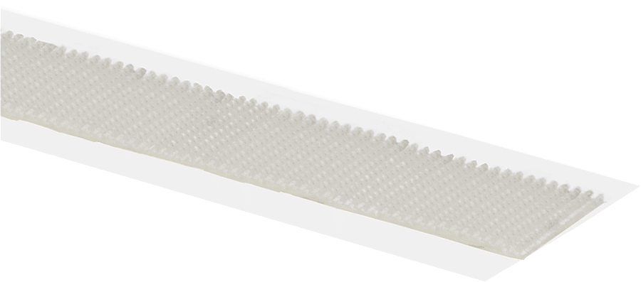 Düşük Profilli Geçmeli Bağlantı Elemanı, Polipropilen Plastik, 1/2" Genişlik, 45 Fit Uzunluk, Yarı Şeffaf