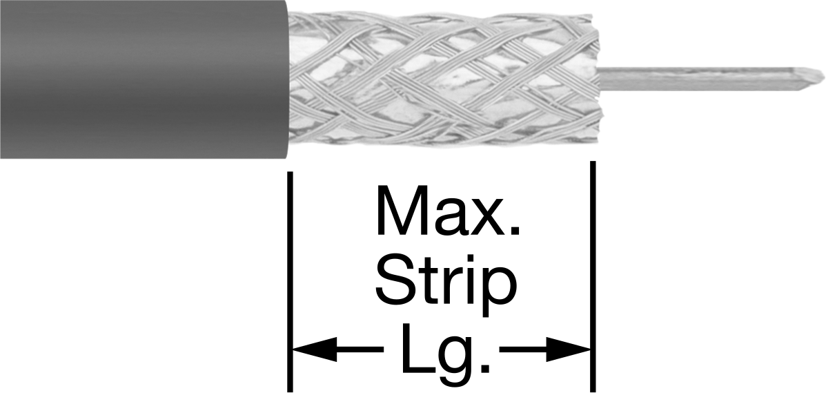 Two Coaxial Cable Layers Stripped