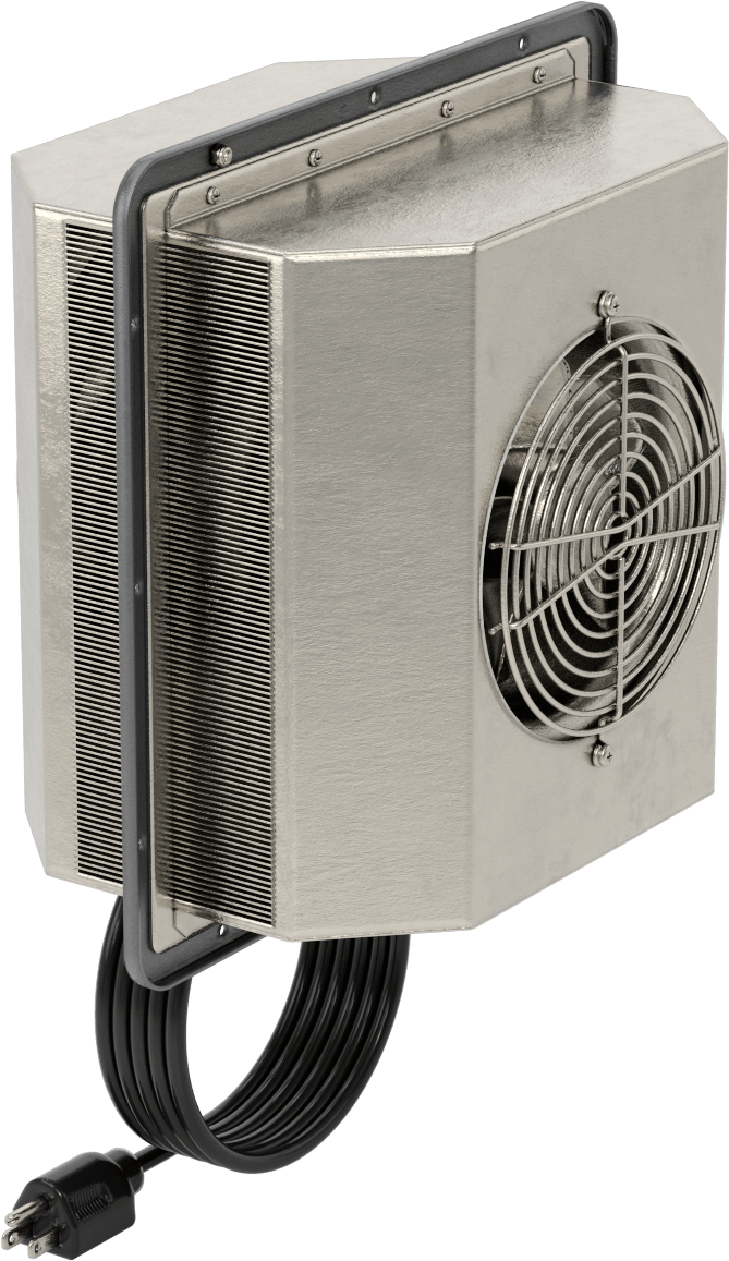 Muhafaza Soğutma Isı Değiştiricisi, NEMA 4x, 120V AC, 1400 Btu/hr.