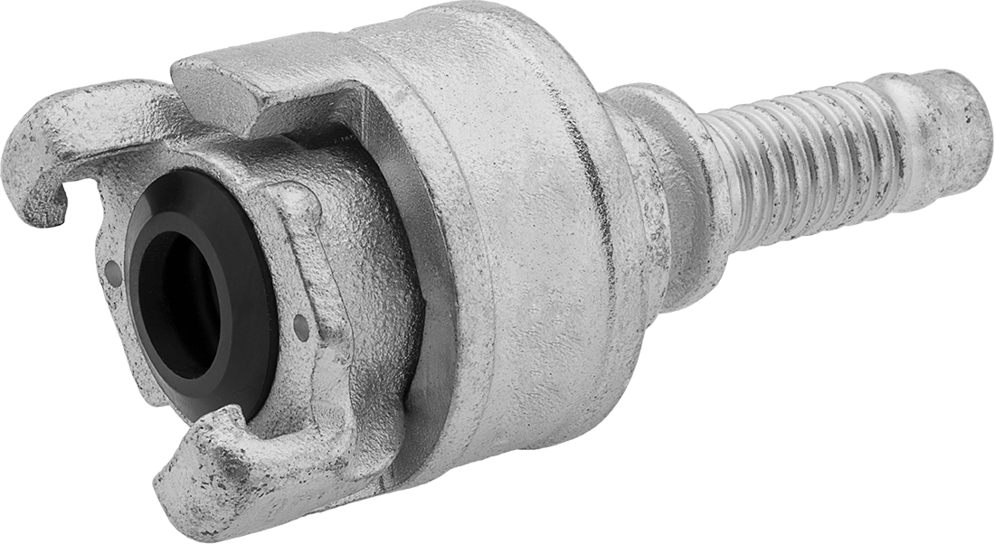 Yaylı Kilitli Büküm Pençeli Hortum Bağlantısı, Hava ve Su için, 3/4" Hortum İç Çapı için Dikenli Uç