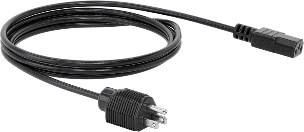 Elektronik Ekipman Güç Kablosu, NEMA 5-15 Fiş x IEC C13 Priz, 7-1/2 Fit Uzunluk, SVT
