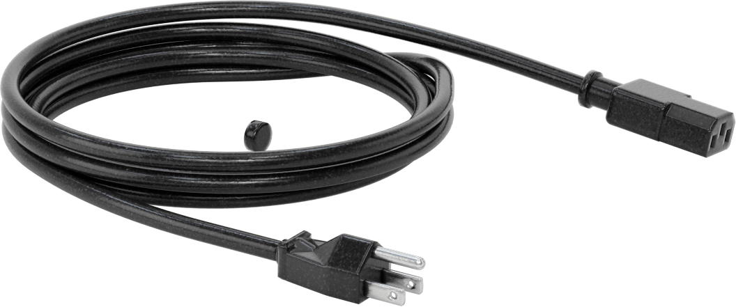 Elektronik Ekipman Güç Kablosu, NEMA 5-15 Fiş x IEC C13 Priz, 7-1/2 Fit Uzunluk, SJT