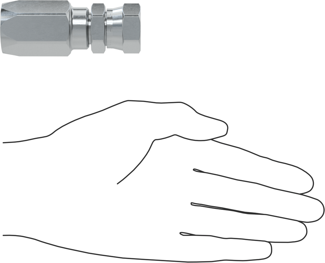 D.O.T. Hortumu için Vidalı Hortum Bağlantı Elemanı, Adaptör, 1/2“ Hortum İç Çapı x 7/8”-14 UNF Dişi 37 Derece Konik