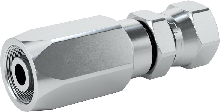 D.O.T. Hortumu için Vidalı Hortum Bağlantı Elemanı, Adaptör, 3/16" Hortum İç Çapı, 7/16"-20 UNF Dişi 45 Derece Konik