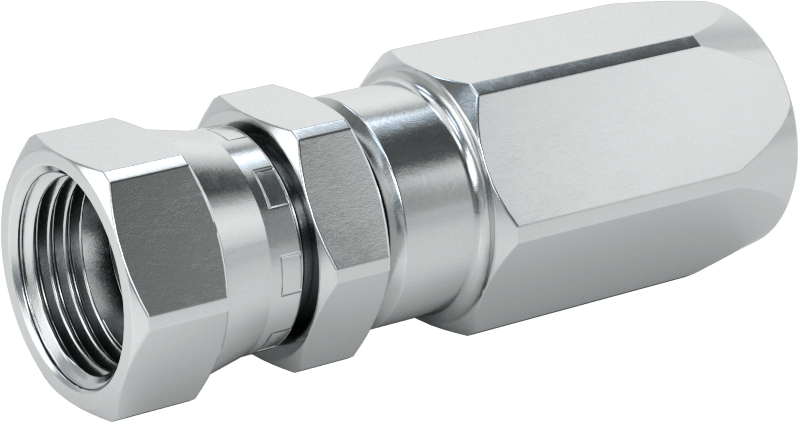 D.O.T. Hortumu için Vidalı Hortum Bağlantı Elemanı, Adaptör, 13/32" Hortum İç Çapı, 3/4"-16 UNF Dişi 45 Derece Konik