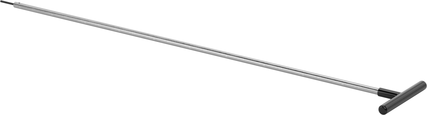 Uzun Uçlu T Saplı Altıgen Anahtar, 2,5 mm Tahrik Boyutu, 25" Toplam Uzunluk