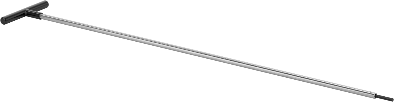 Uzun Uçlu T Saplı Altıgen Anahtar, 4 mm Tahrik Boyutu, 25" Toplam Uzunluk