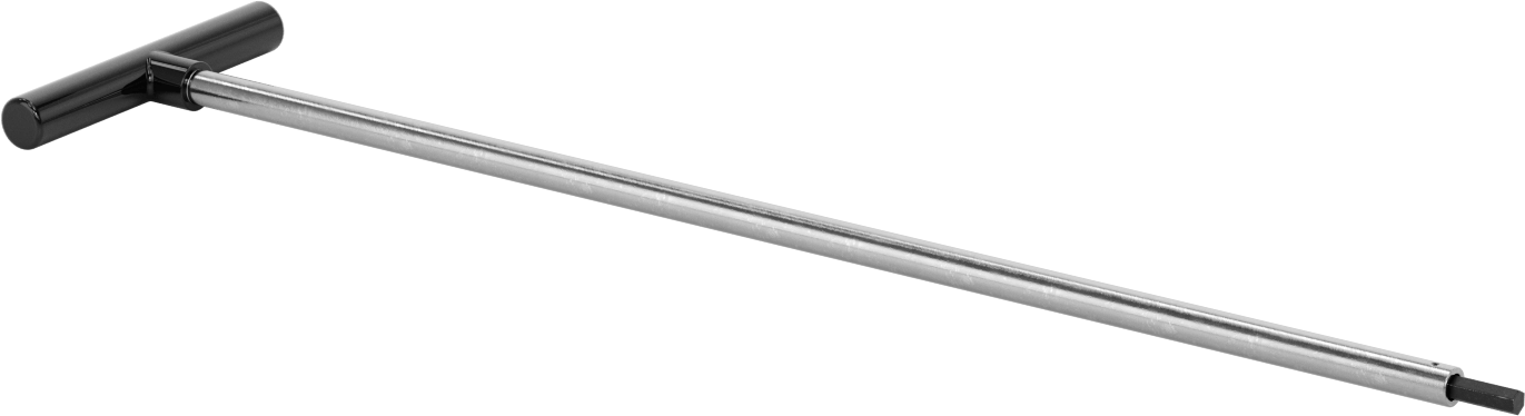 Uzun Uçlu T Saplı Altıgen Anahtar, 8 mm Tahrik Boyutu, 25" Toplam Uzunluk